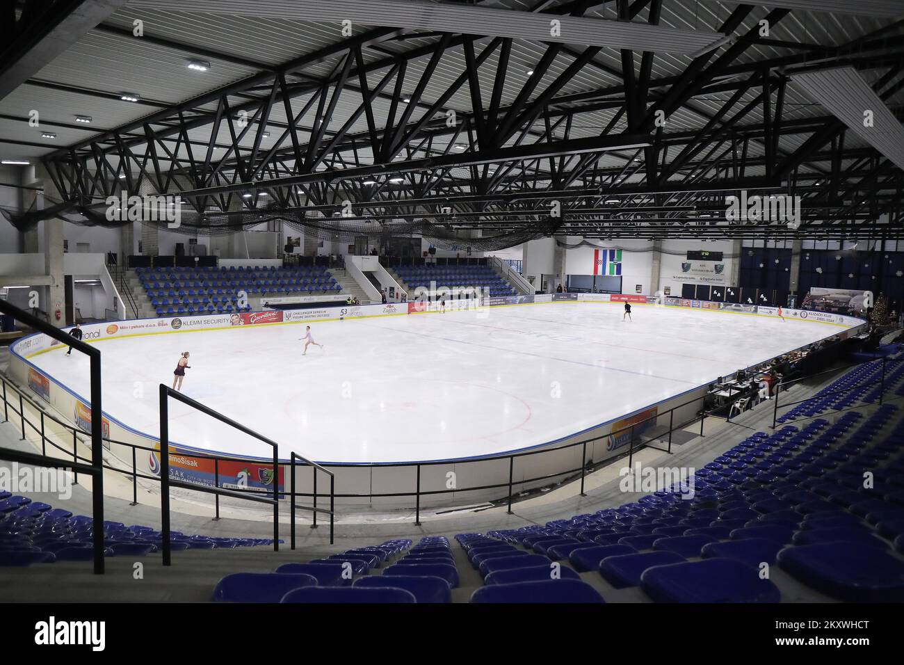 General view of skating rink during the 53rd Golden Spin of Zagreb at the Ledena dvorana Zibel