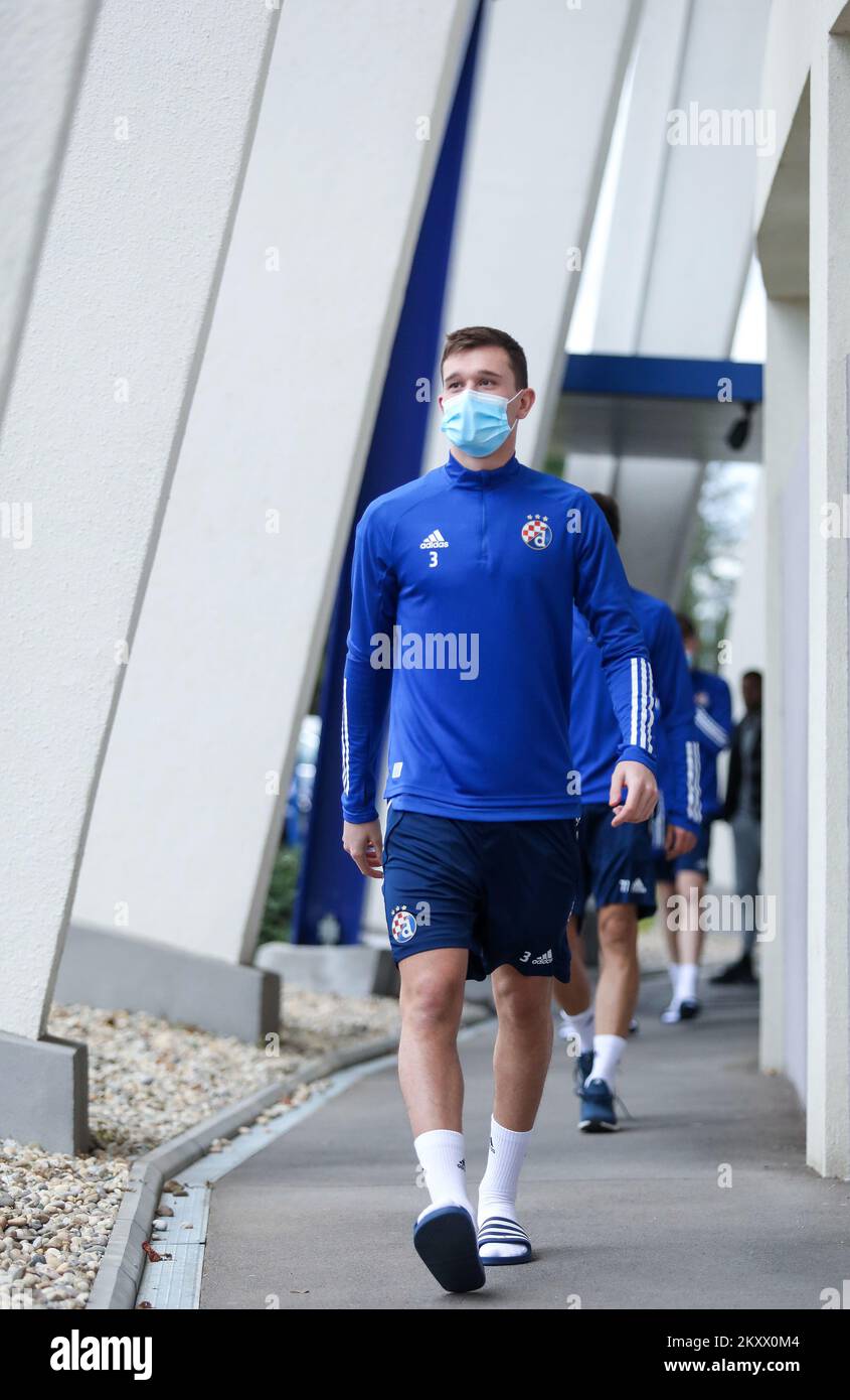 Football player of Dinamo Daniel Stefulj arrived at the Maksimir Stadium before the start of winter preparations, which will take place from 10 to 21 January in Rovinj, in Zagreb, Croatia, on January 05, 2021. Photo: Emica Elvedji/PIXSELL Stock Photo