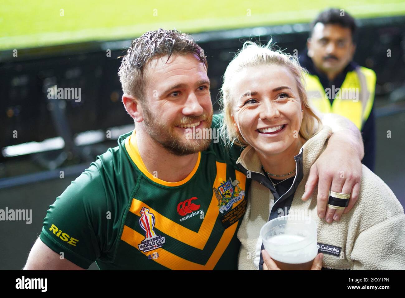 Australian fans at Rugby League World Cup 2021, Coventry, October 2022 Stock Photo Alamy