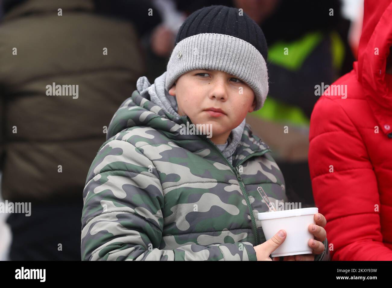 A child fleeing Russian invasion of Ukraine at a temporary camp in Przemysl, Poland, February 28, 2022. Photo: Armin Durgut/PIXSELL Stock Photo
