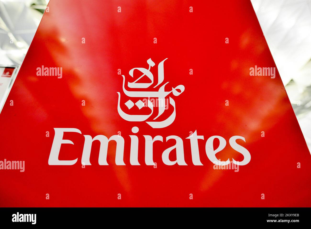 HONG KONG SEPTEMBER 09, 2015 Emirates checkin counter design