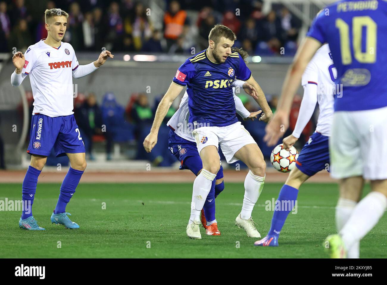 Bruno Petkovic of Dinamo Zagreb during the HT First League match between  HNK Hajduk Split and GNK Dinamo Zagreb at the Poljud Stadium on March 12,  2022 in Split, Croatia. Photo: Miroslav