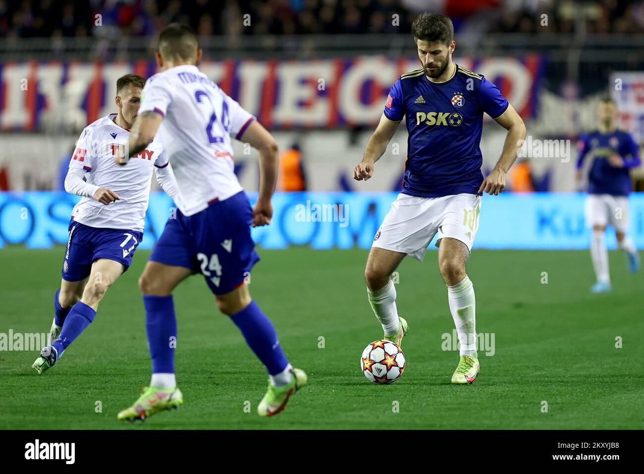 Bruno Petkovic of Dinamo Zagreb during the HT First League match between  HNK Hajduk Split and GNK Dinamo Zagreb at the Poljud Stadium on March 12,  2022 in Split, Croatia. Photo: Miroslav