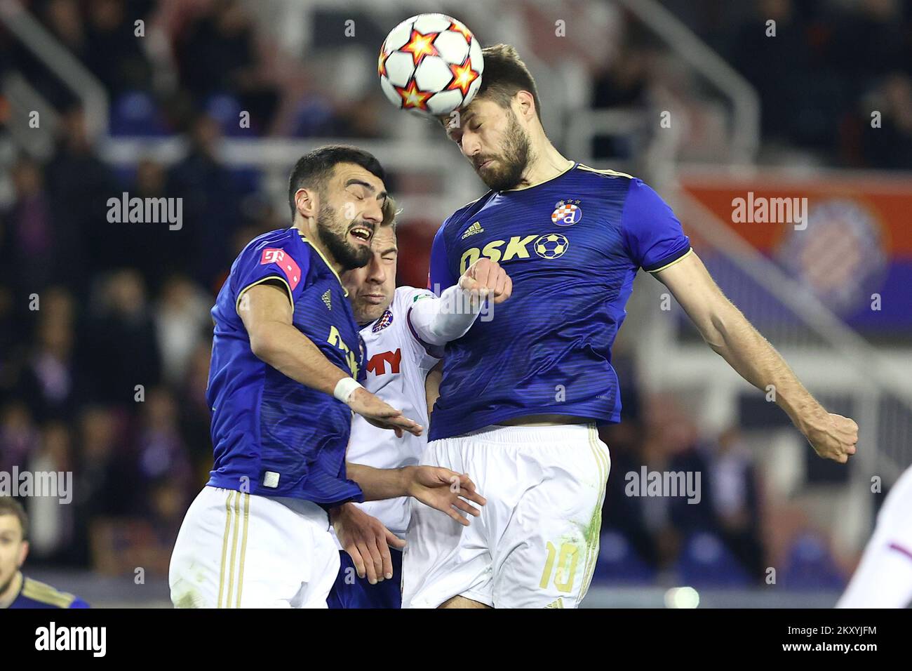 Dario Melnjak of Hajduk Split and Stefan Ristovski of Dinamo