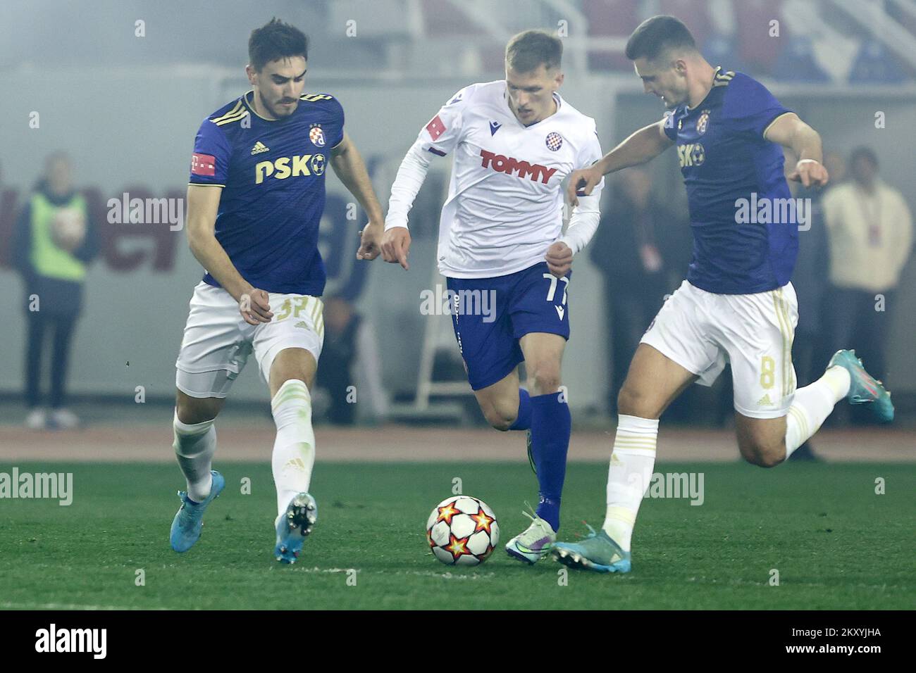 Amer Gojak of Dinamo Zagreb and Marko Livaja of Hajduk Split