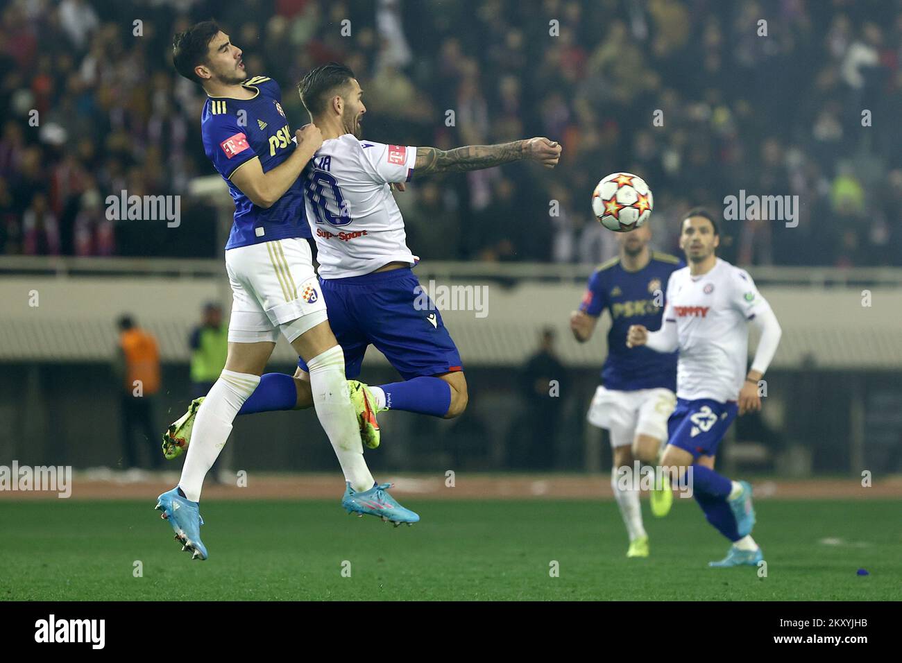 Bruno Petkovic of Dinamo Zagreb during the HT First League match between  HNK Hajduk Split and GNK Dinamo Zagreb at the Poljud Stadium on March 12,  2022 in Split, Croatia. Photo: Miroslav