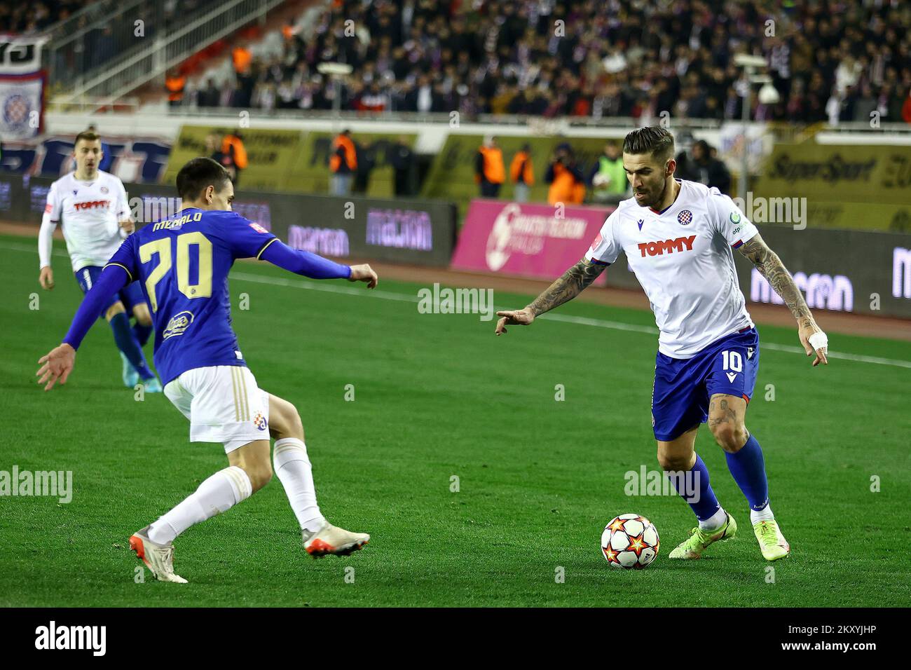 Bruno Petkovic of Dinamo Zagreb during the HT First League match between  HNK Hajduk Split and GNK Dinamo Zagreb at the Poljud Stadium on March 12,  2022 in Split, Croatia. Photo: Miroslav