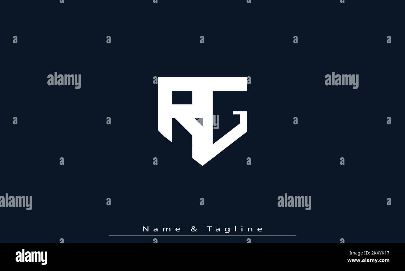 Rg Initials Basic Alphabet letters Initials Monogram logo RG , GR Stock Vector Image ...