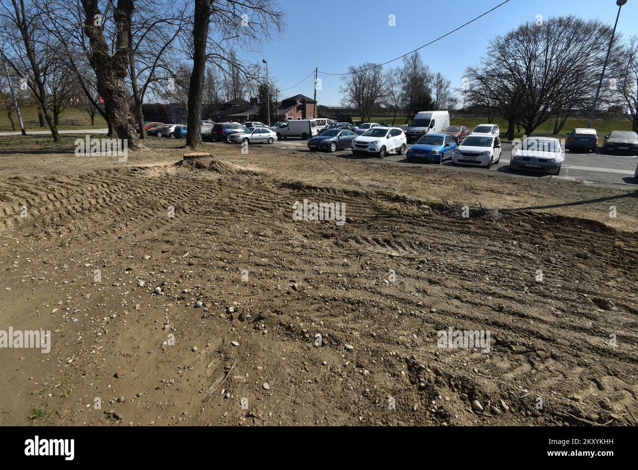 A photo taken on March 14, 2022. shows rehabilitated site of a drone TU
