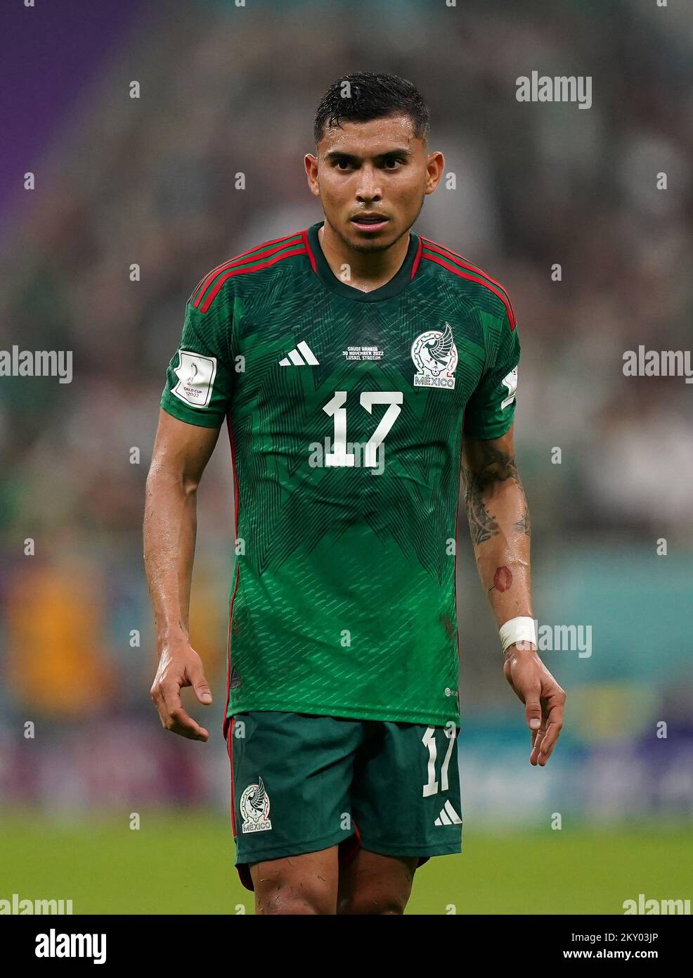 Mexico's Orbelin Pineda during the FIFA World Cup Group C match at the
