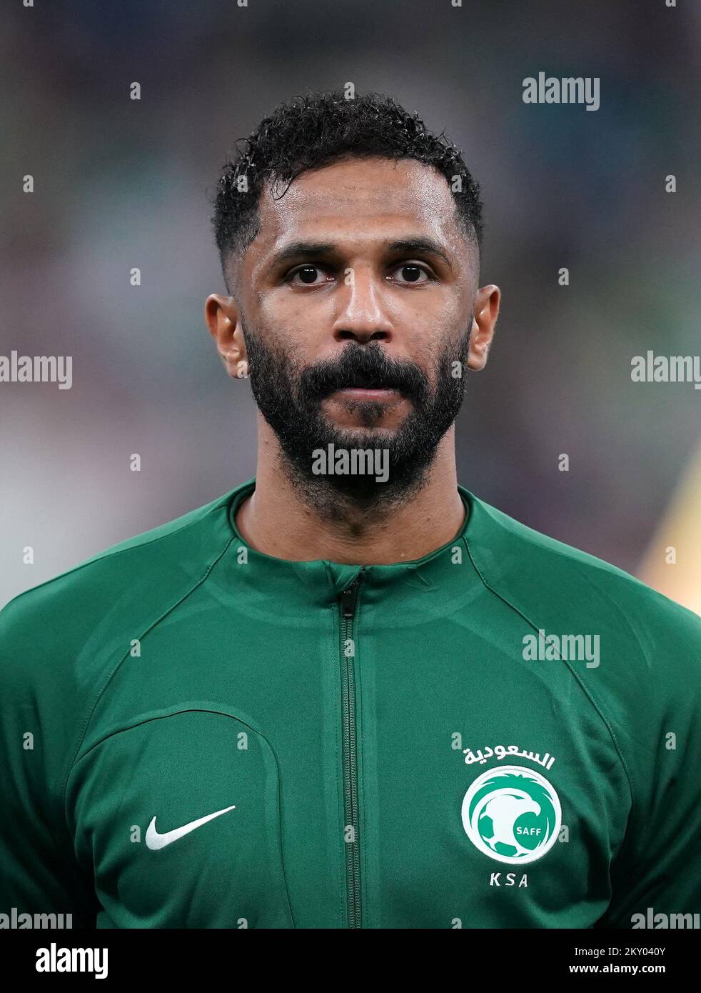 Saudi Arabia goalkeeper Mohammed AlOwais before the FIFA World Cup