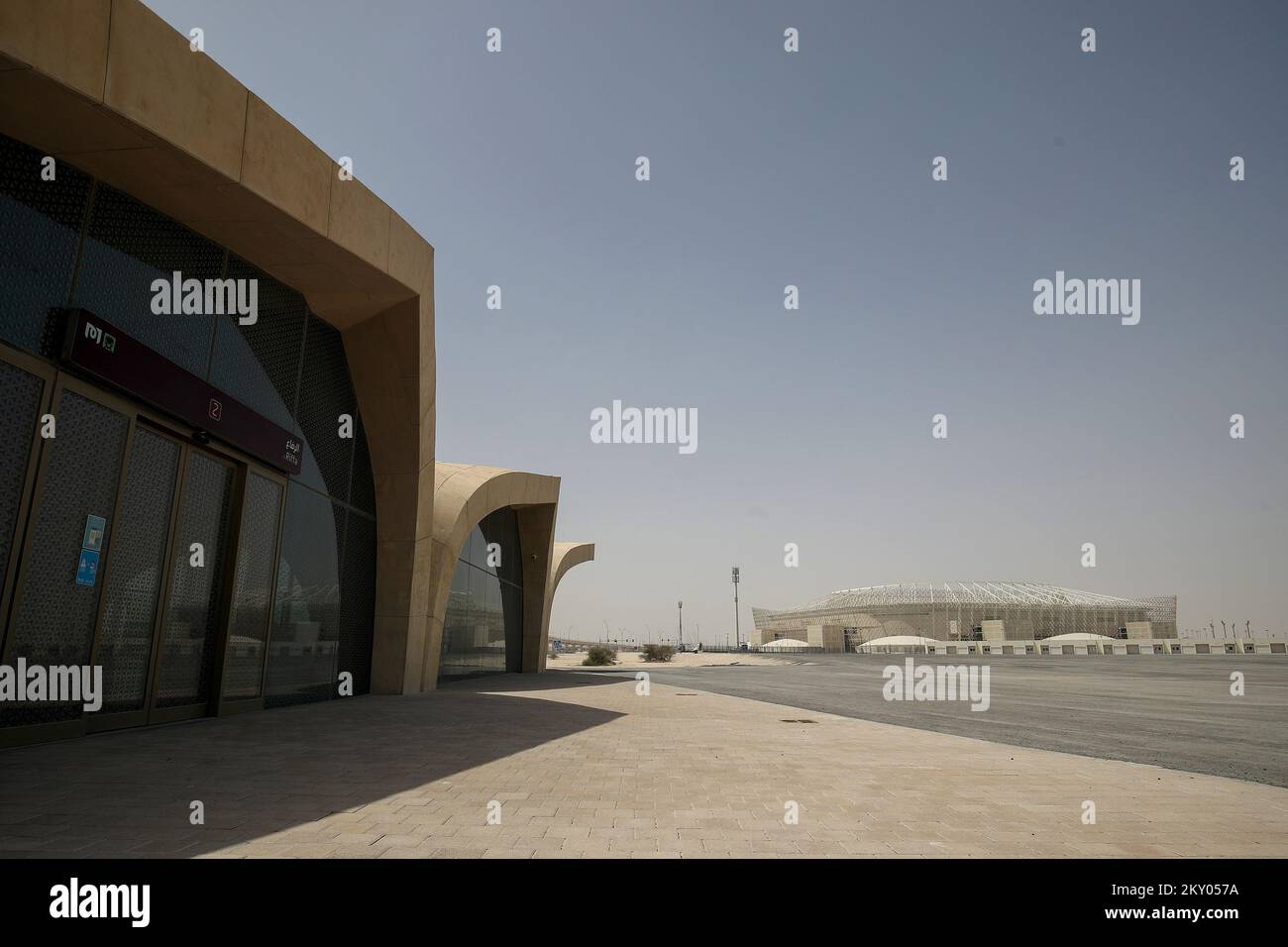 General view of the Al-Rayyan Stadium in Doha, Qatar, on March 29, 2022. The stadium is built in the place of former Ahmed bin Ali Stadium in Al Rayyan, western suburb of Doha. The new Al Rayyan Stadium has a seating capacity of 40,740. Photo: Igor Kralj/PIXSELL Stock Photo