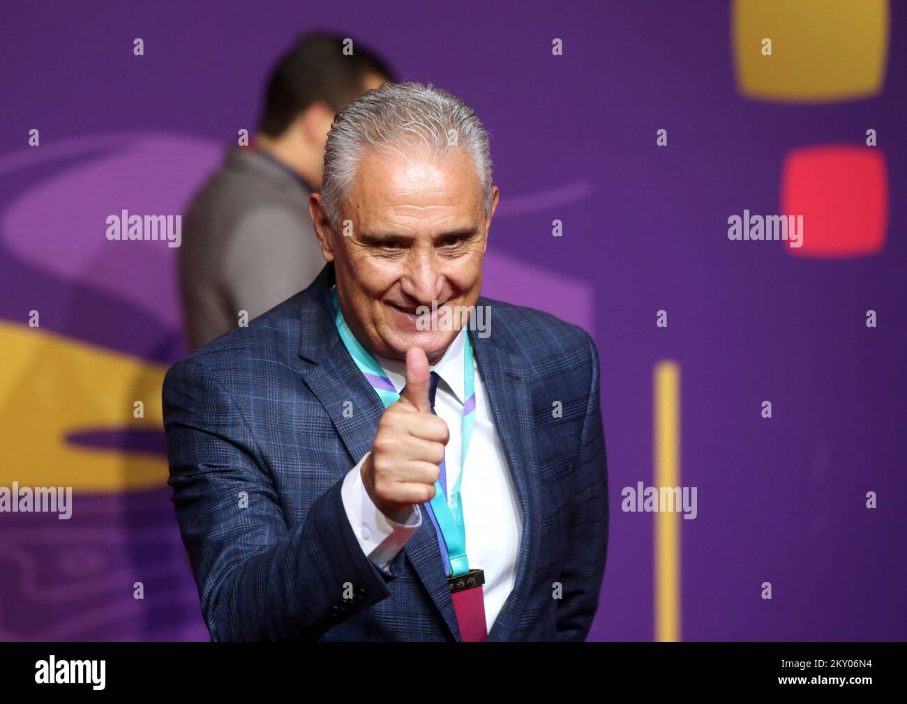 during the FIFA World Cup Qatar 2022 Final Draw at the Doha Exhibition Center on April 01, 2022 in Doha, Qatar. Photo: Igor Kralj/PIXSELL Stock Photo