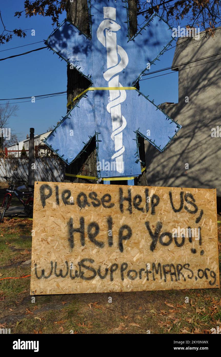 Moonachie Fire and Rescue asks for help. New Jersey Hurricane Sandy