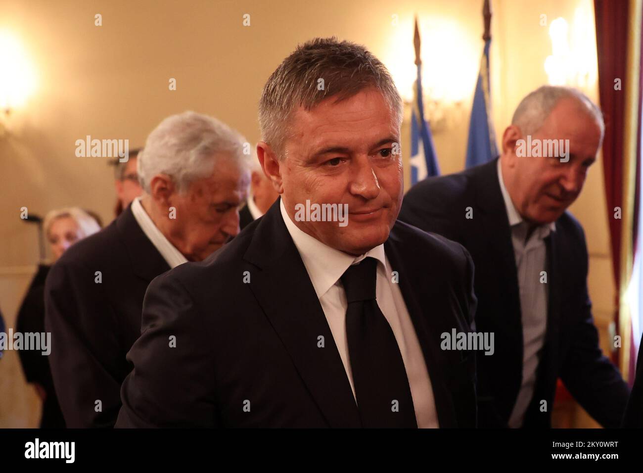 Dragan Stojkovic Piksi during the commemoration for a Bosnian professional footballer and football manager Ivica Osim at National Theatre in Sarajevo, Bosnia and Herzegovina, on May 14, 2022. Photo: Armin Durgut/PIXSELL Stock Photo