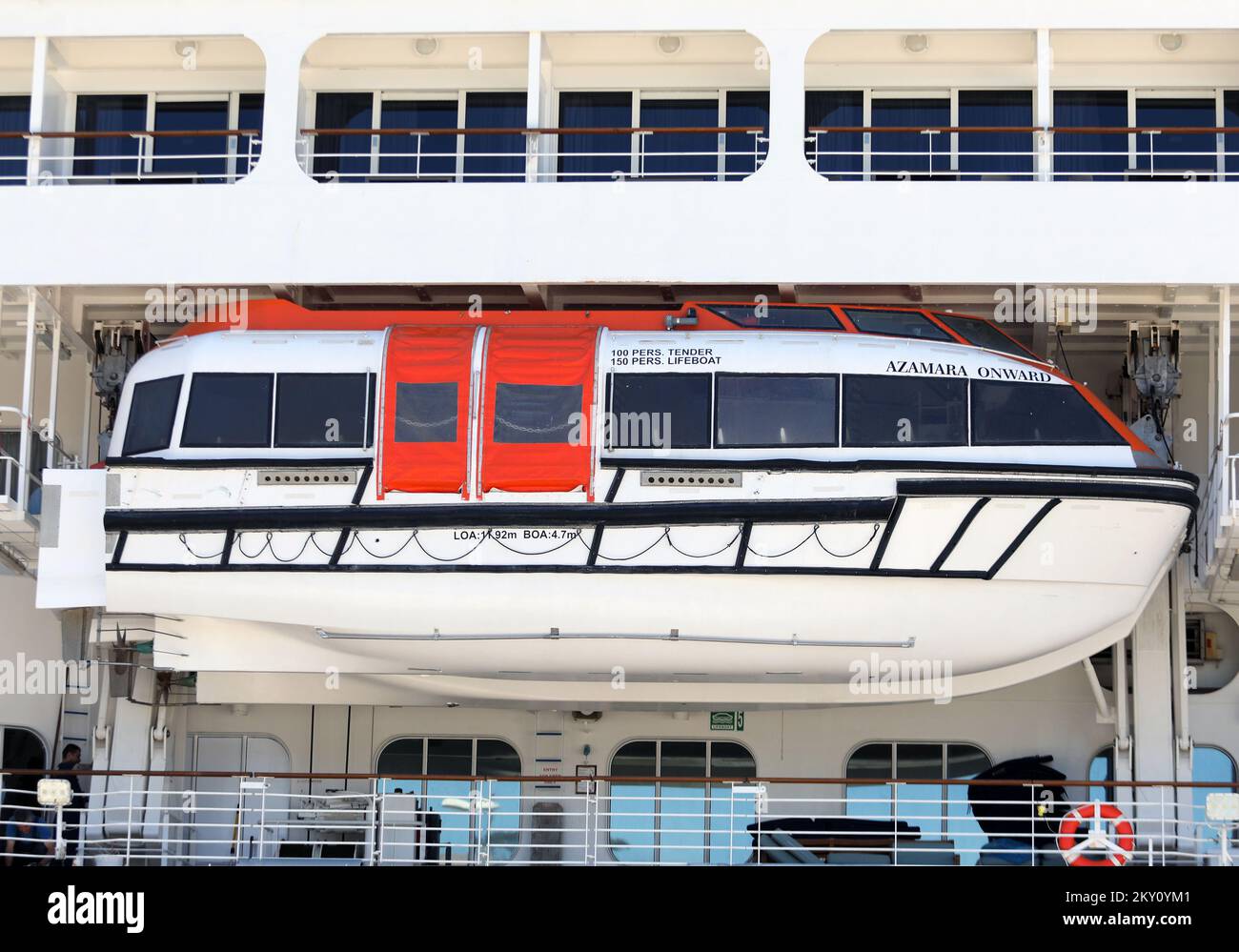 Photo taken on May 19, 2022 shows 180 meters long cruiser Azamara ...