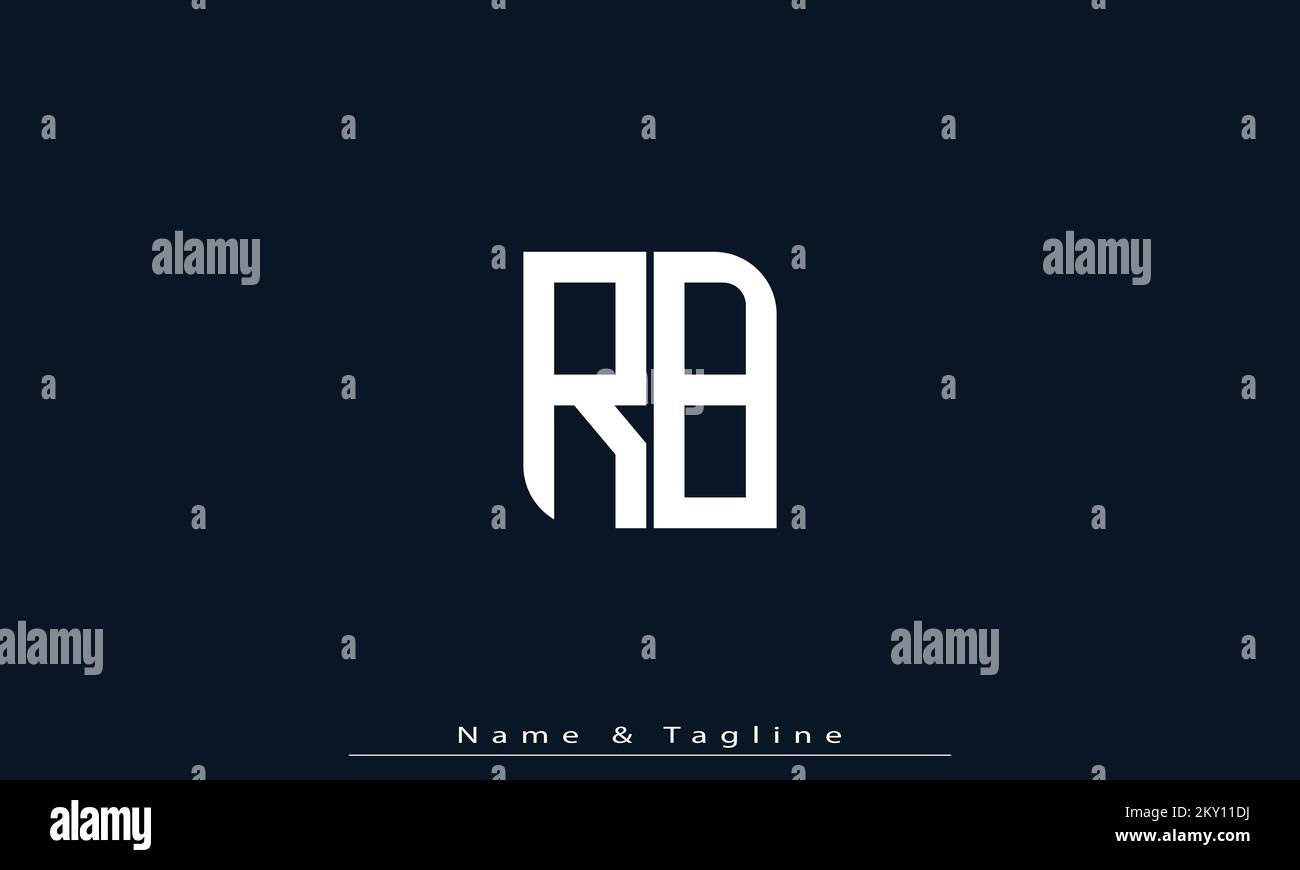 Alphabet letters Initials Monogram logo RB , BR Stock Vector Image ...