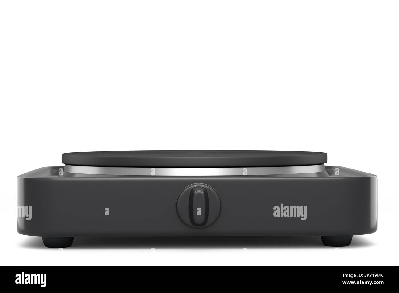 Portable camping electric stove isolated on white background. 3d render