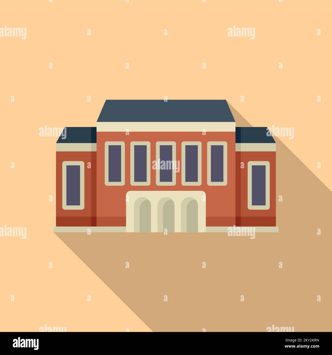 The museum of the future city Stock Vector Images - Alamy
