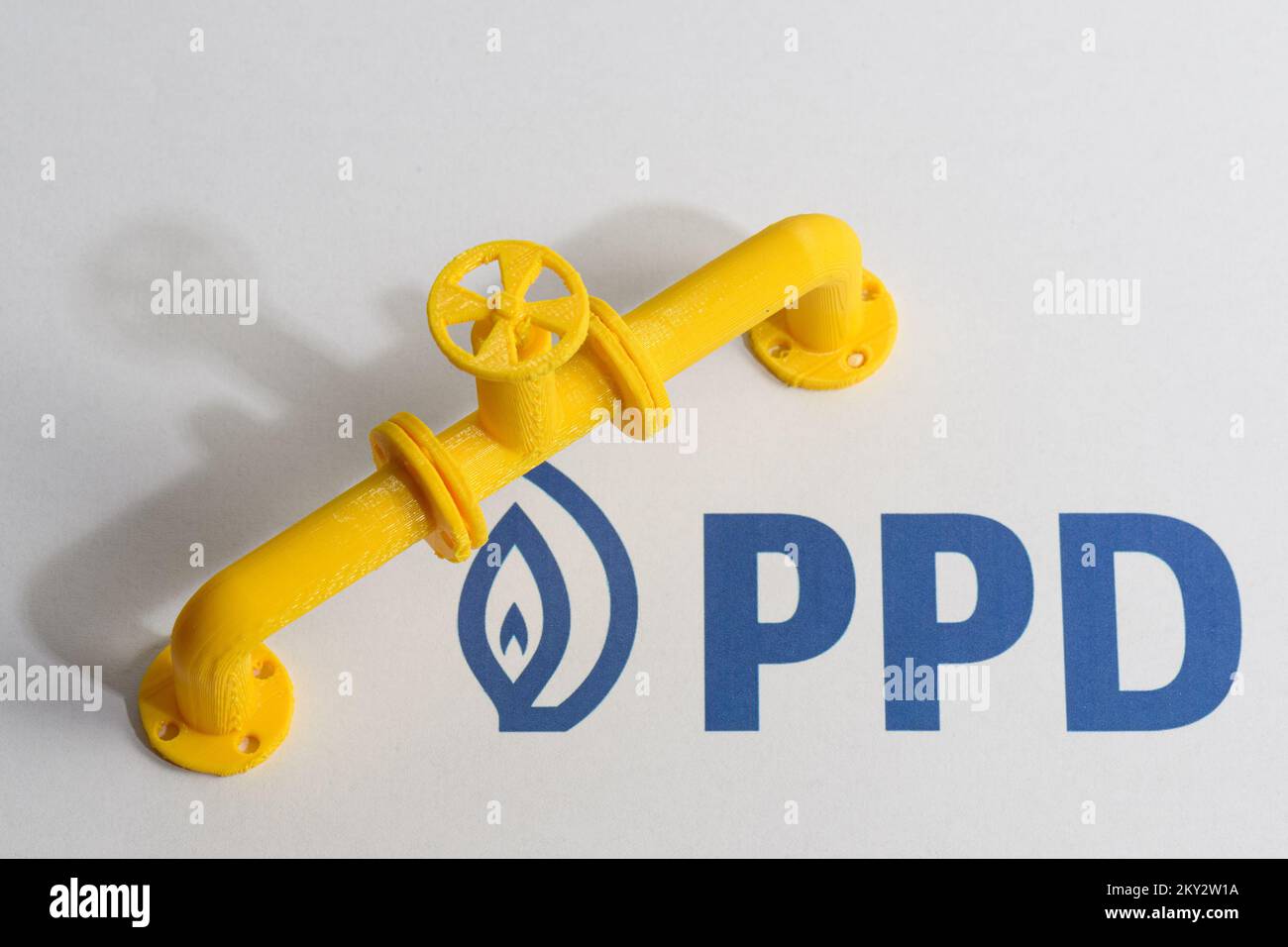 Illustration for the Prvo plinarsko drustvo (Croatian First Gas Company  (PPD)), which is one of the most significant entities on the gas market and  the largest importer of natural gas in the