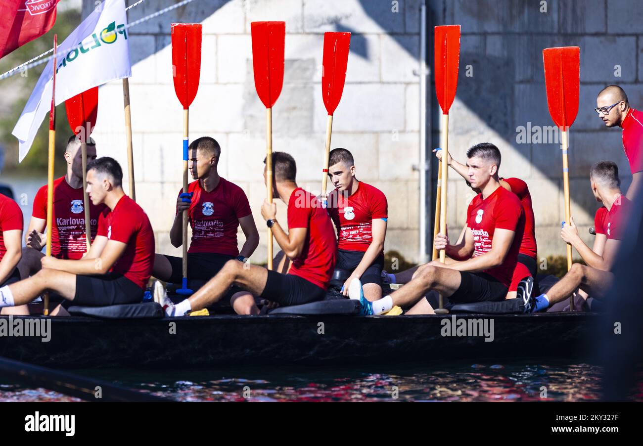 Start of the 25th Neretva Boat Marathon in Metkovic, Croatia on 13 ...
