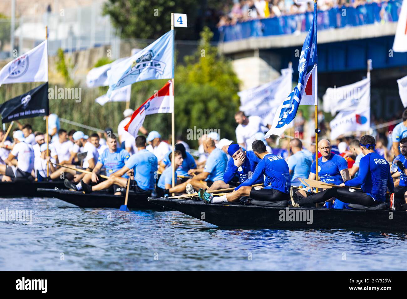 Start of the 25th Neretva Boat Marathon in Metkovic, Croatia on 13 ...