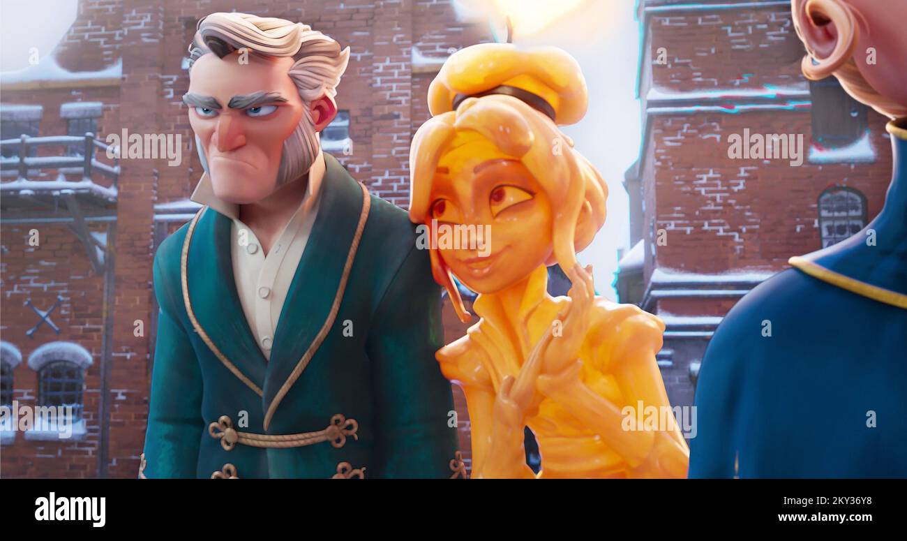 SCROOGE A CHRISTMAS CAROL, from left Ebenezer Scrooge (voice Luke