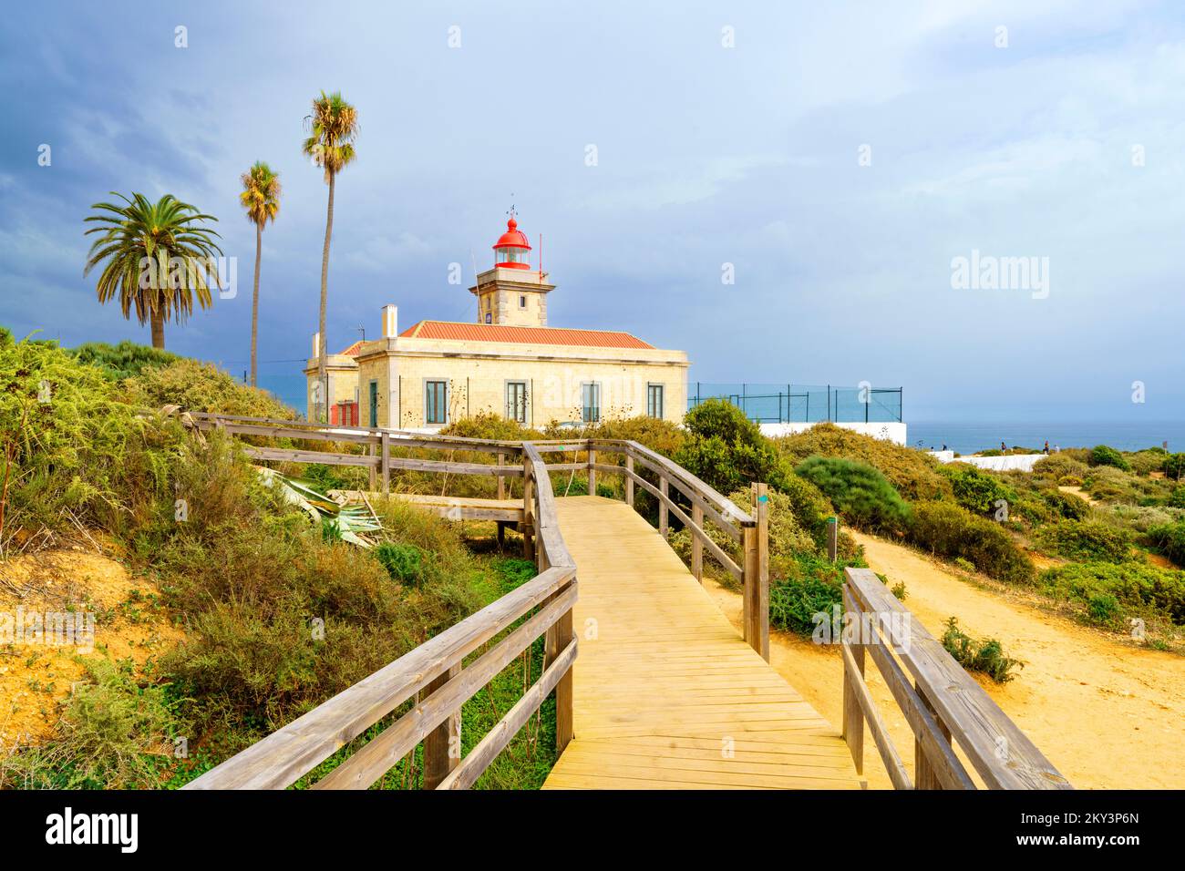 Lighthouse Ponta Da Piedade Lagos Algarve Portugal Europe Stock Photo 