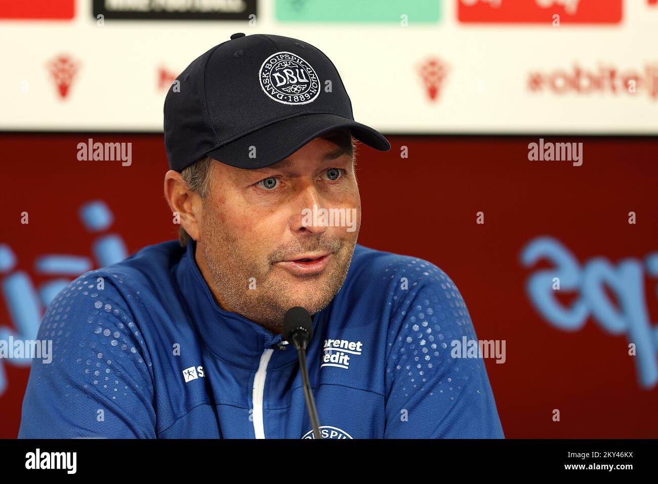 Danish football manager Kasper Hjulmand during media conference of the ...