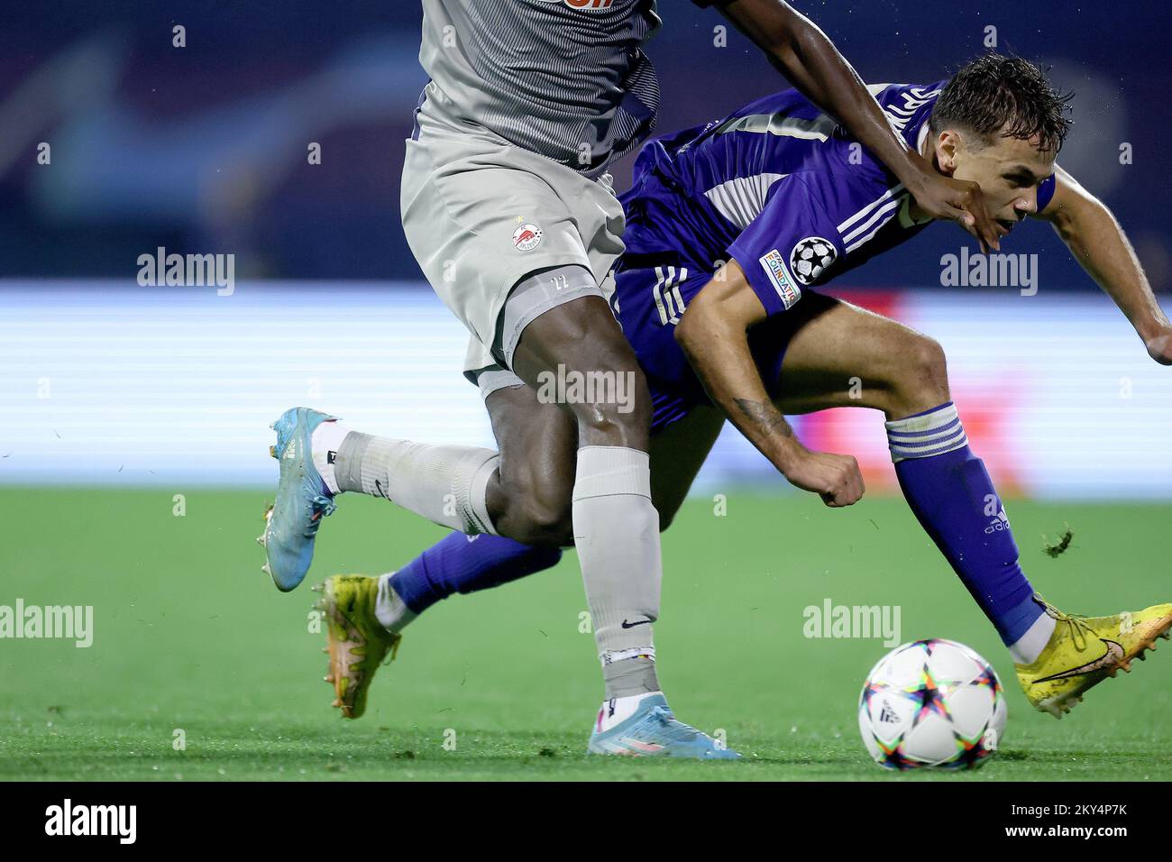 ZAGREB, CROATIA - OCTOBER 11: Dario Spikic of Dinamo Zagreb during the