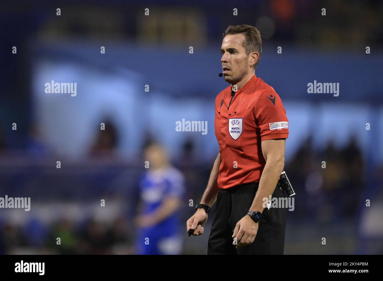 ZAGREB, CROATIA - OCTOBER 11: Referee Tobias Stieler during the UEFA