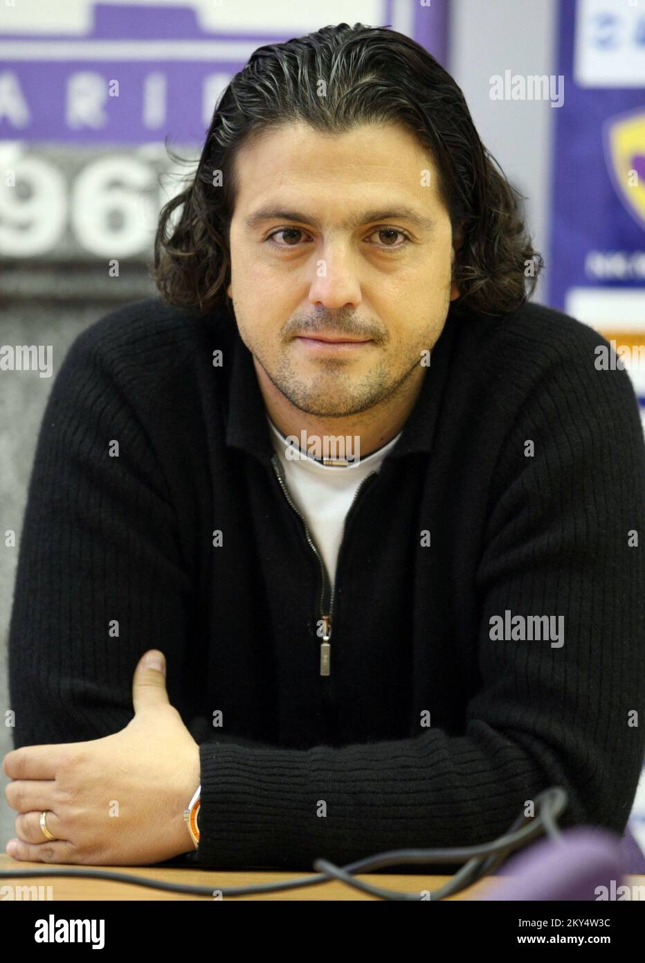 Zlatko Zahovic, NK Maribor manager Stock Photo Alamy