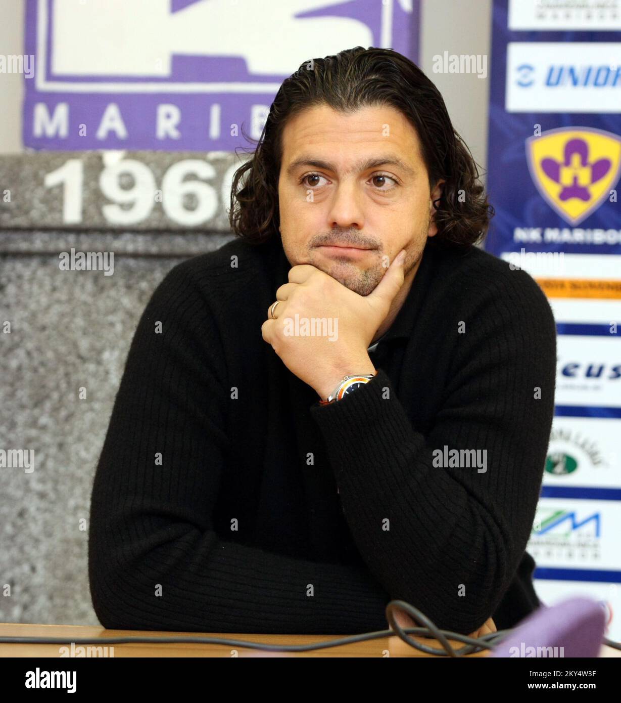 Zlatko Zahovic, NK Maribor manager Stock Photo Alamy
