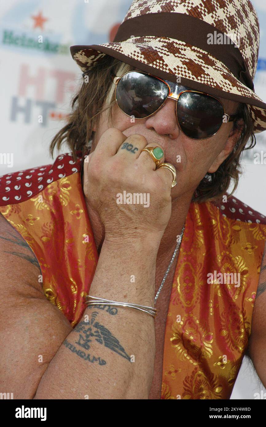 Mickey Rourke Concert Mickey Rourke during a press conference at the Sarajevo Film Festival ...