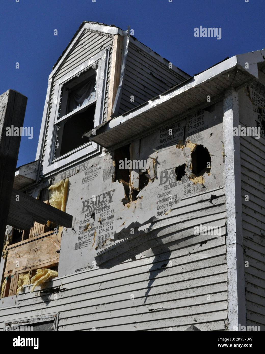 Walls Can Be Punctured by Flying Debris. Mississippi Severe Storms