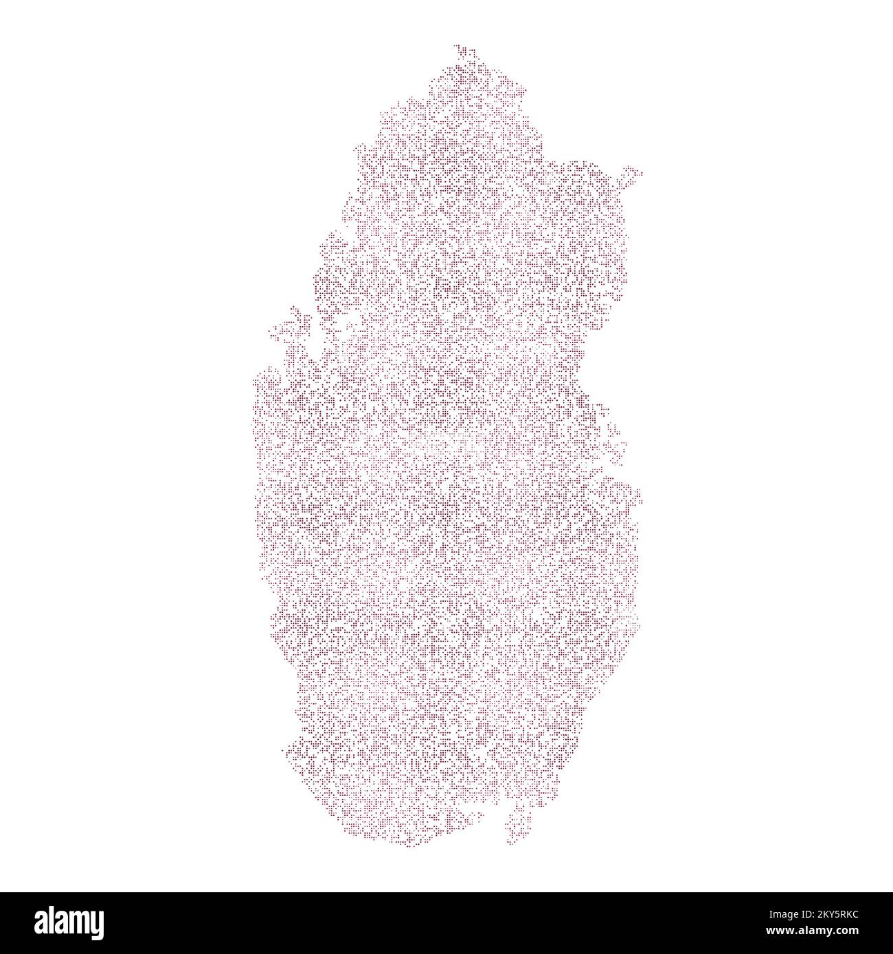 Qatar Silhouette Pixelated generative pattern illustration Stock Vector ...
