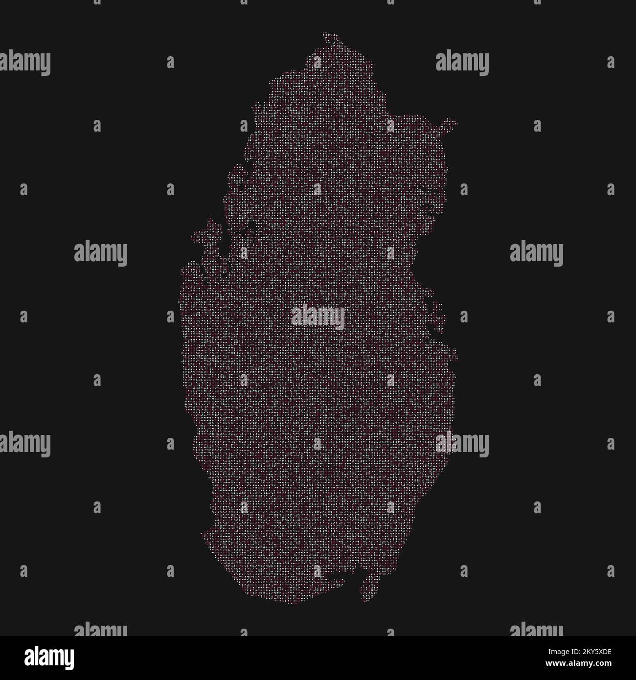 Qatar Silhouette Pixelated generative pattern illustration Stock Vector ...
