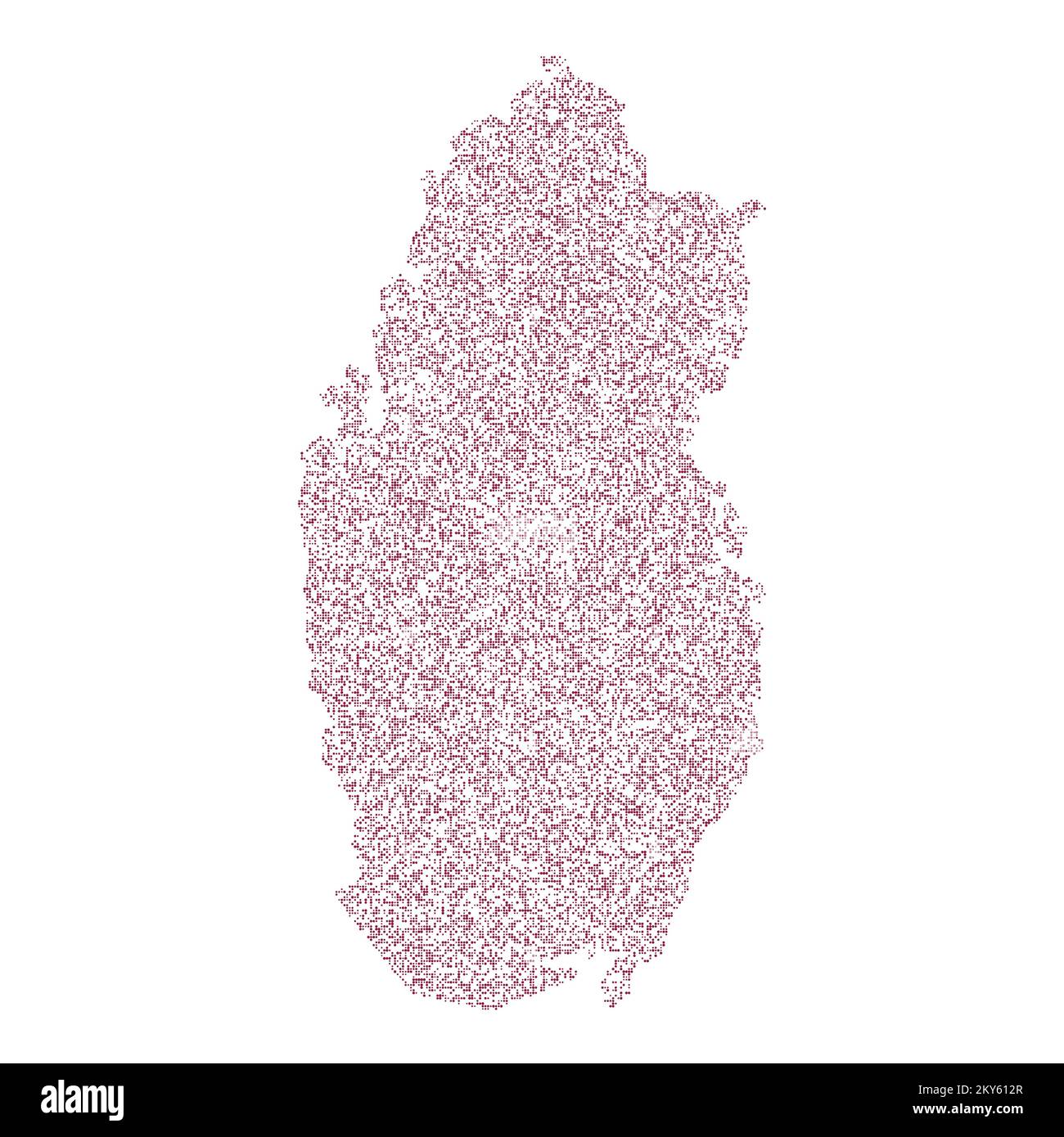 Qatar Silhouette Pixelated generative pattern illustration Stock Vector ...
