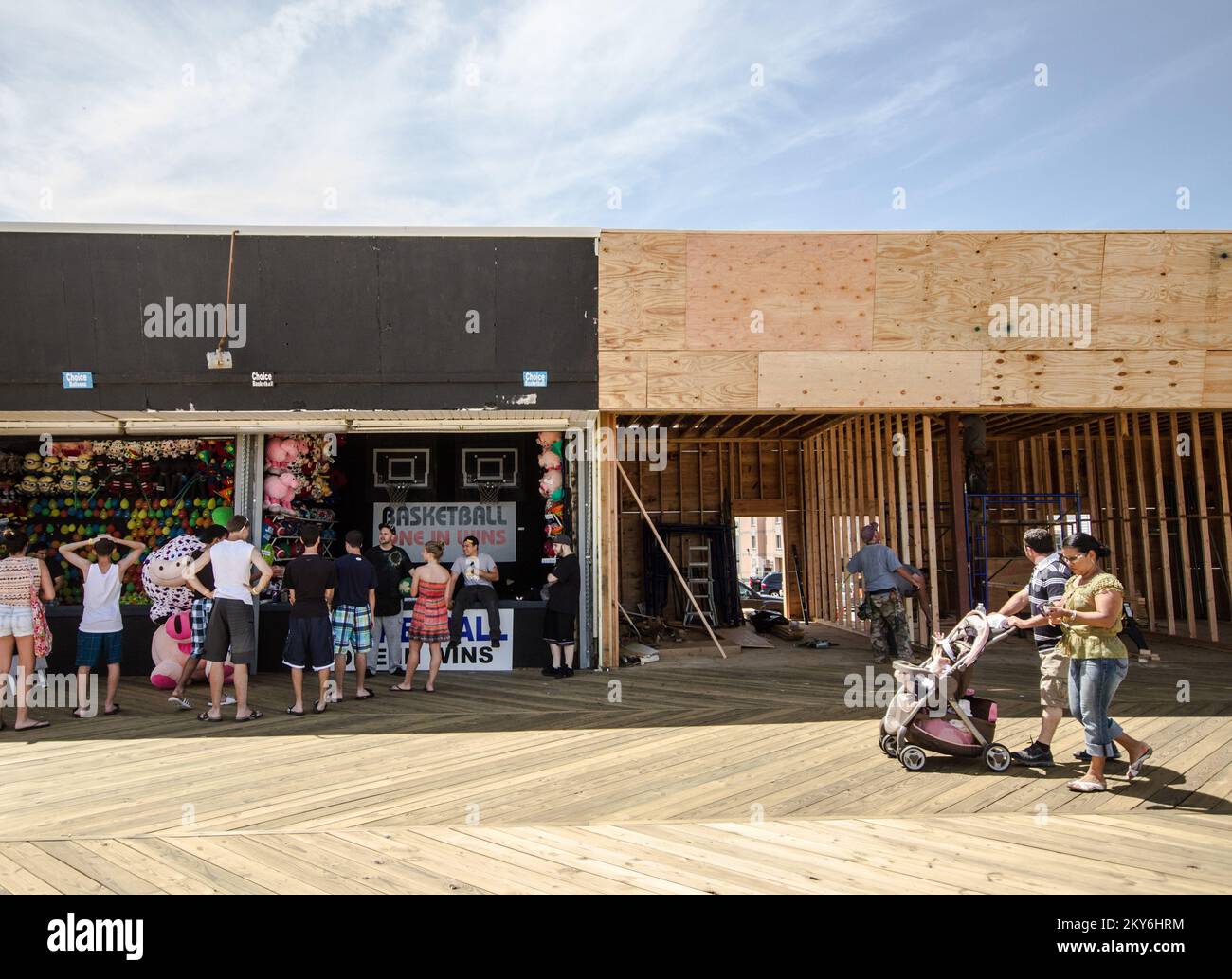 Seaside Heights, N.J., June 6, 2013 Many shore front businesses along