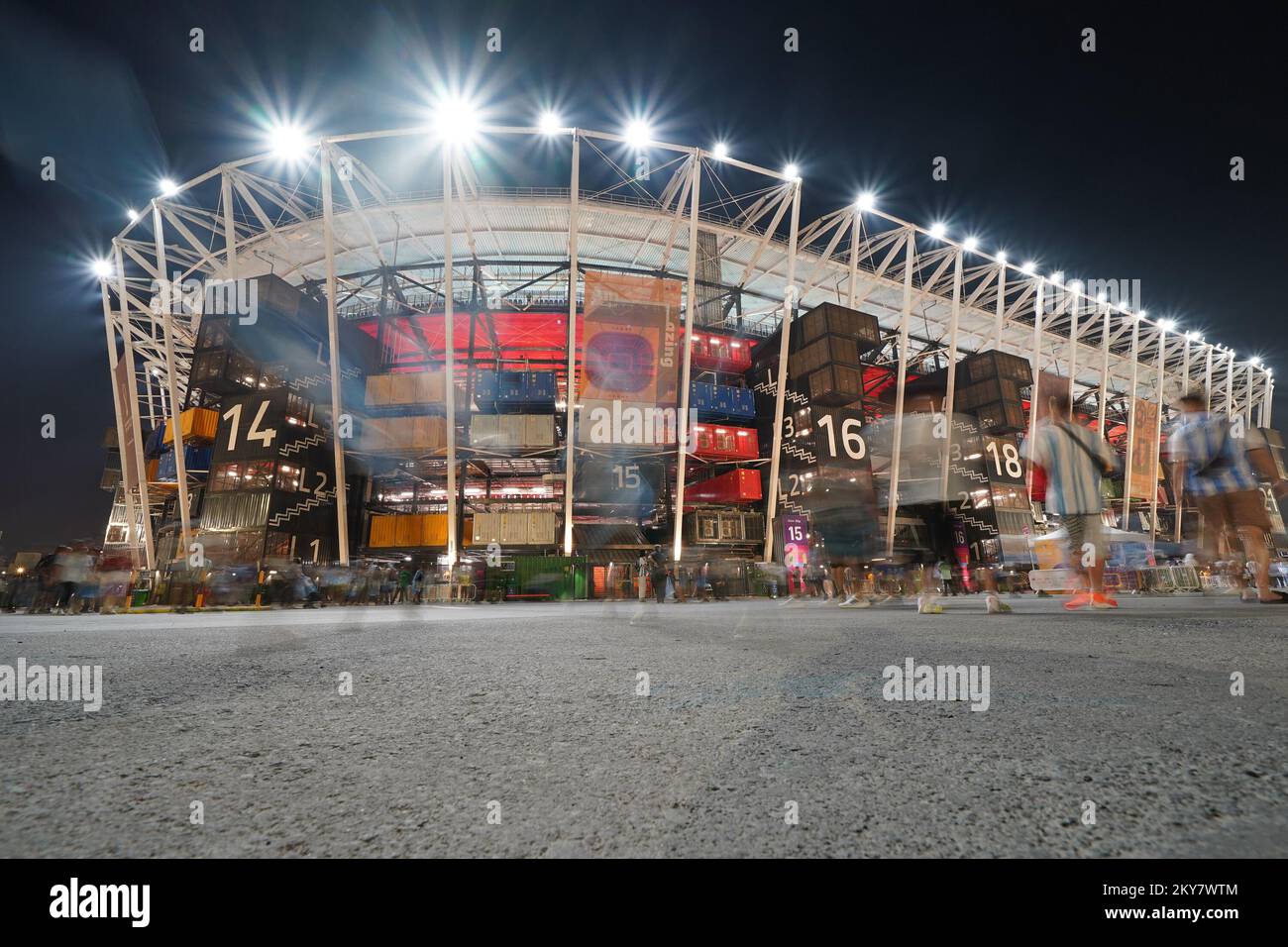 DOHA, QATAR - NOVEMBER 30: A general view of the Stadium 974 before the FIFA World Cup Qatar 2022 group C match between Argentina and Poland at Stadium 974 on November 30, 2022 in Doha, Qatar. (Photo by Florencia Tan Jun/PxImages) Credit: Px Images/Alamy Live News Stock Photo