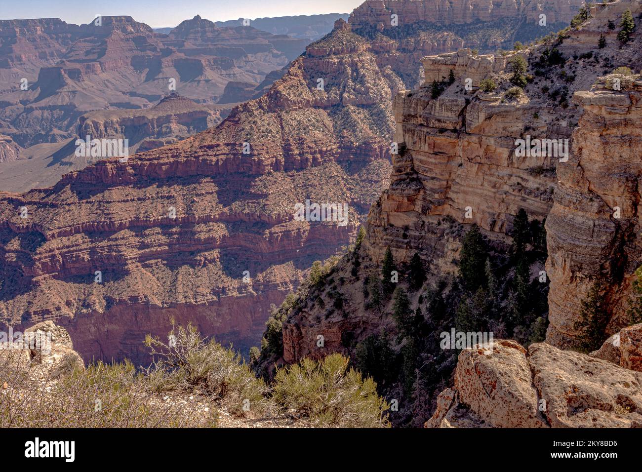 Grand Canyon Arizona South Rim near Mather Point Stock Photo - Alamy