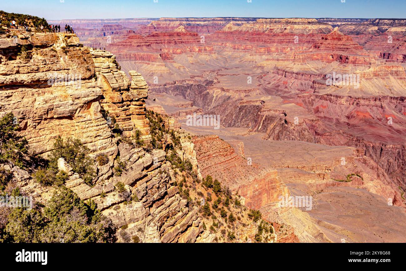 Grand Canyon Arizona South Rim near Mather Point Stock Photo - Alamy