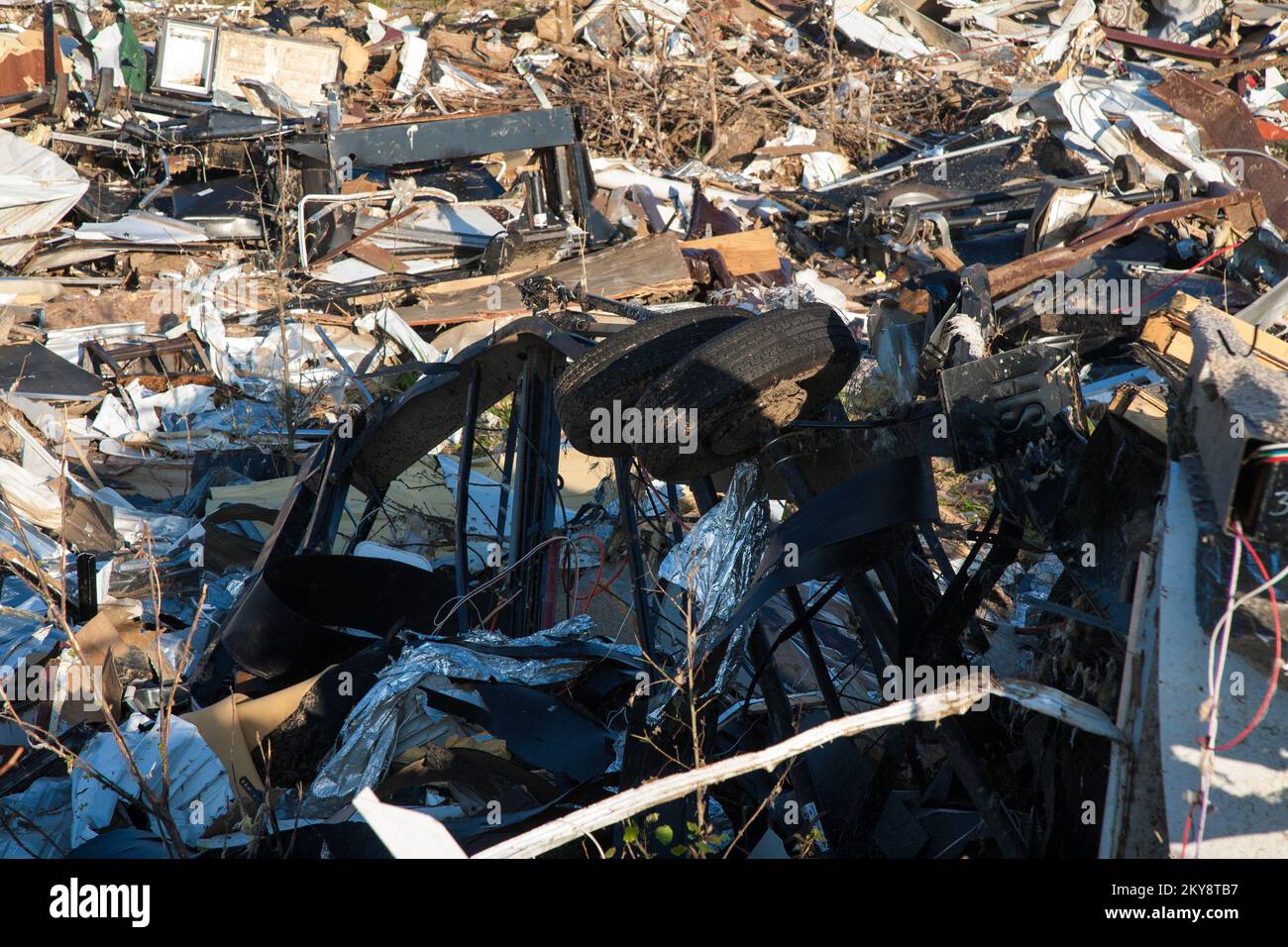 Mayflower, AR, May 10, 2014 â€“ Tornado Debris And Damage On Interstate ...