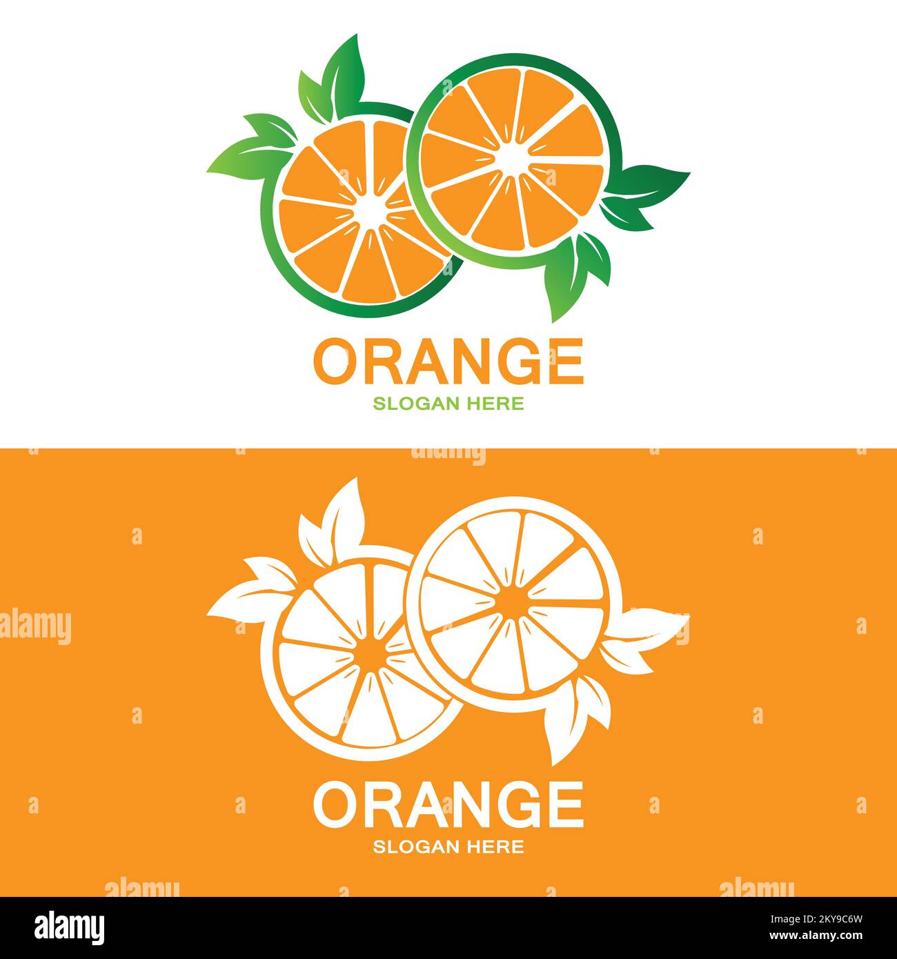 Orange Logo Design, Fresh Fruit Vector, Fruit Shop Fit Design, Banner