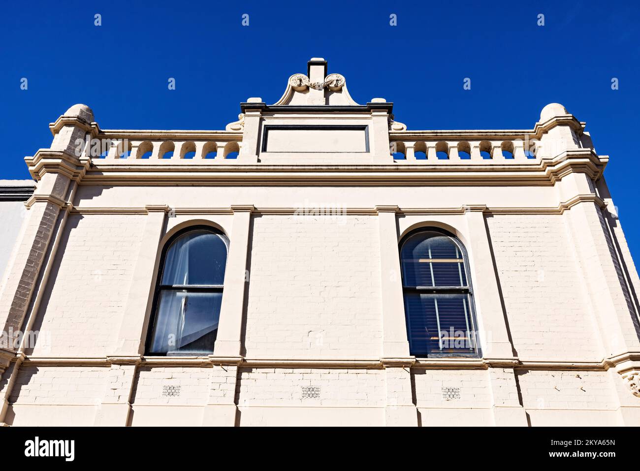 Ballarat Australia / Facade detail of a Victorian style building in