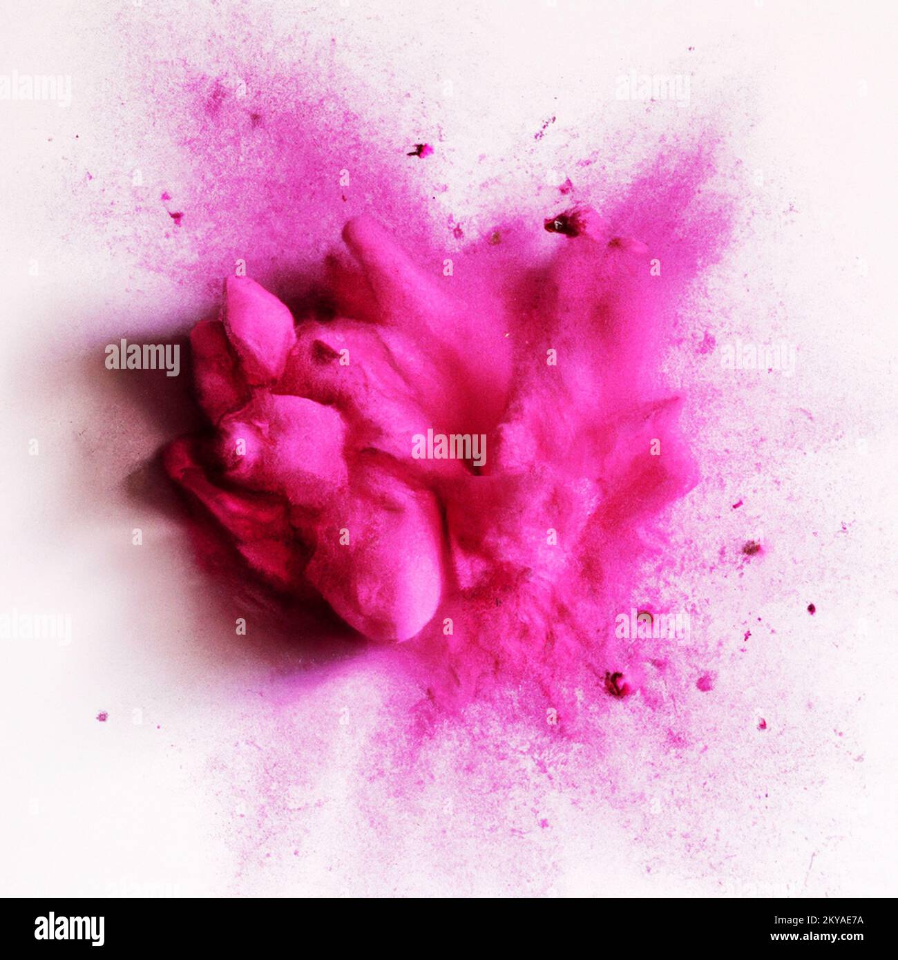 Powder explosion illustration with texture and color Stock Photo - Alamy