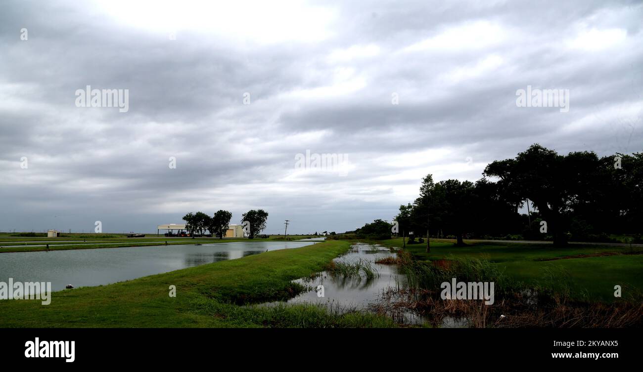 Grand Chenier, La. A canal on Rockefeller Wildlife Refuge. Hurricane