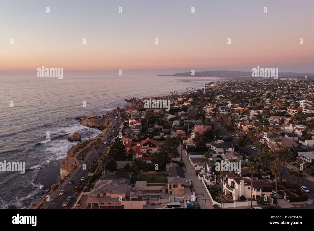 Sunset Cliffs in San Diego, California Stock Photo Alamy