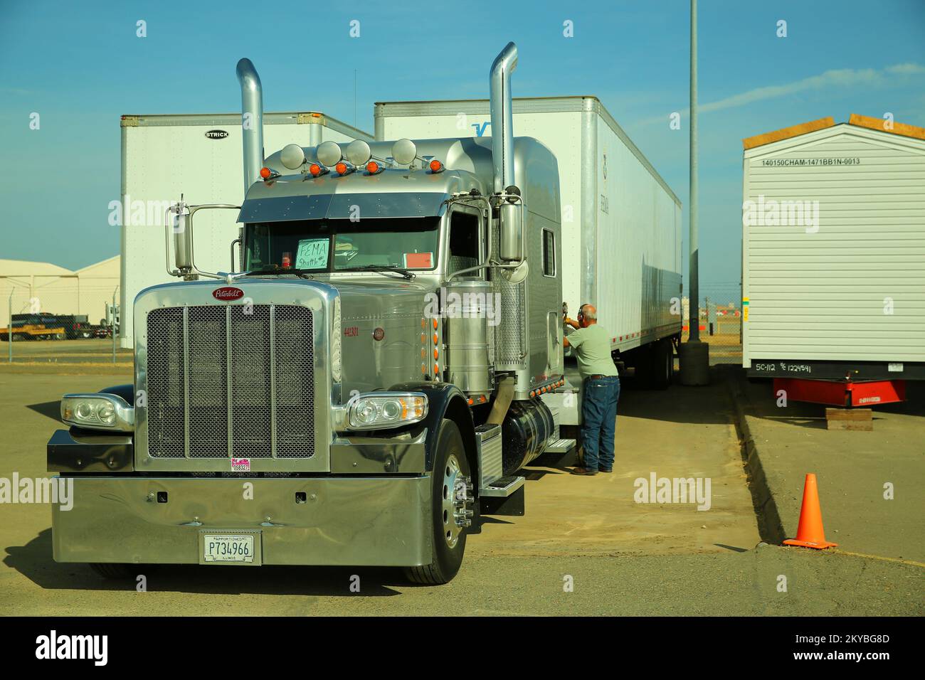 The Modular Housing Units (MHU) are managed and maintained at the staging area at McClellan