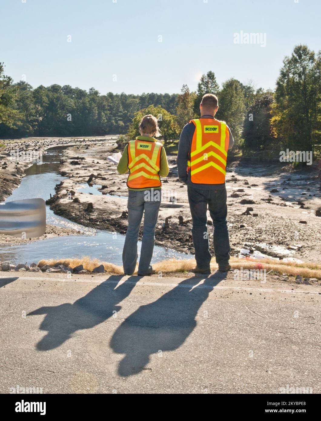 SC DOT inspects roads that cross dams. South Carolina Severe Storms and